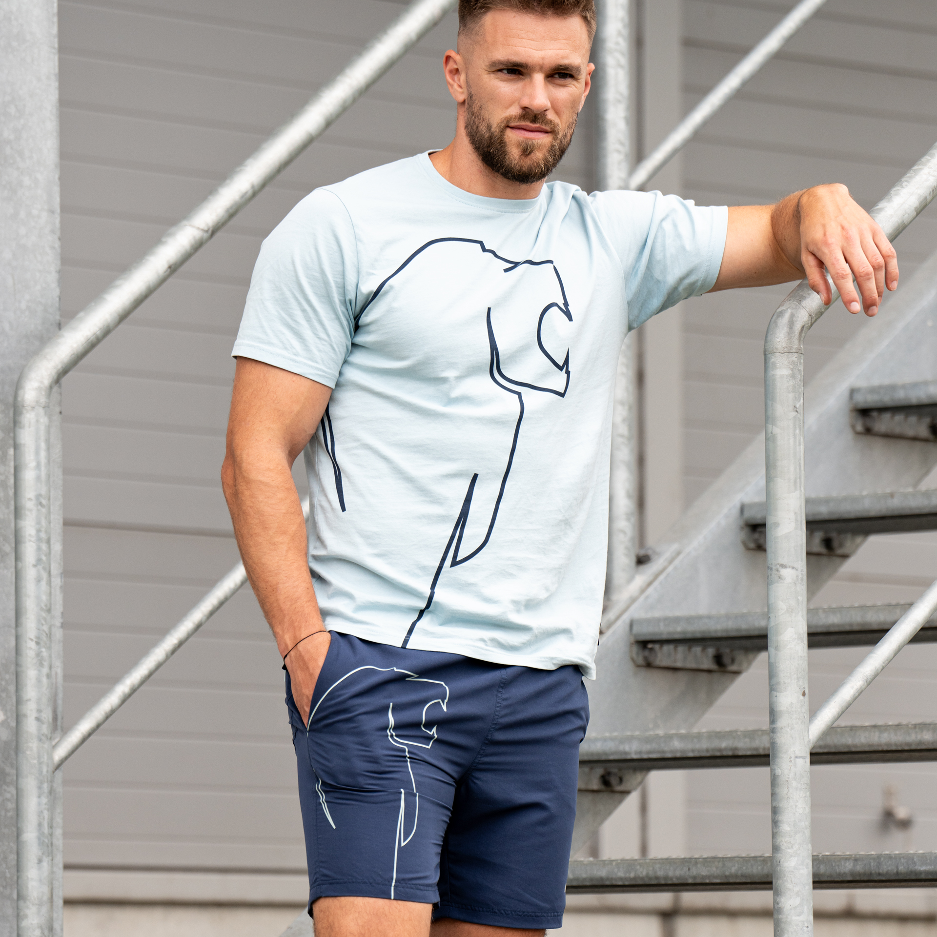 Herren Badeshorts Badehose Löwe