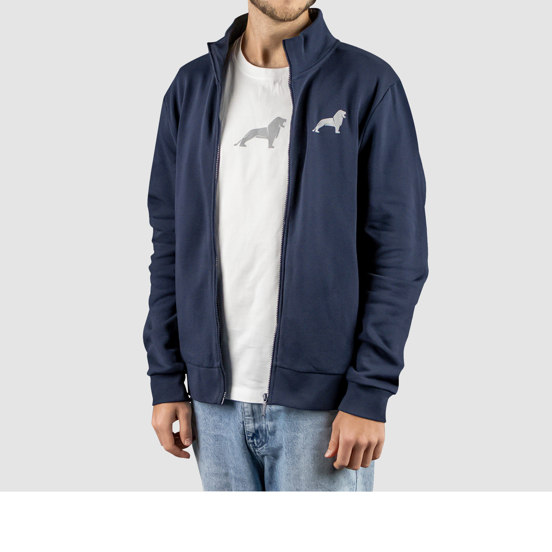 Sweatjacke Unisex blau