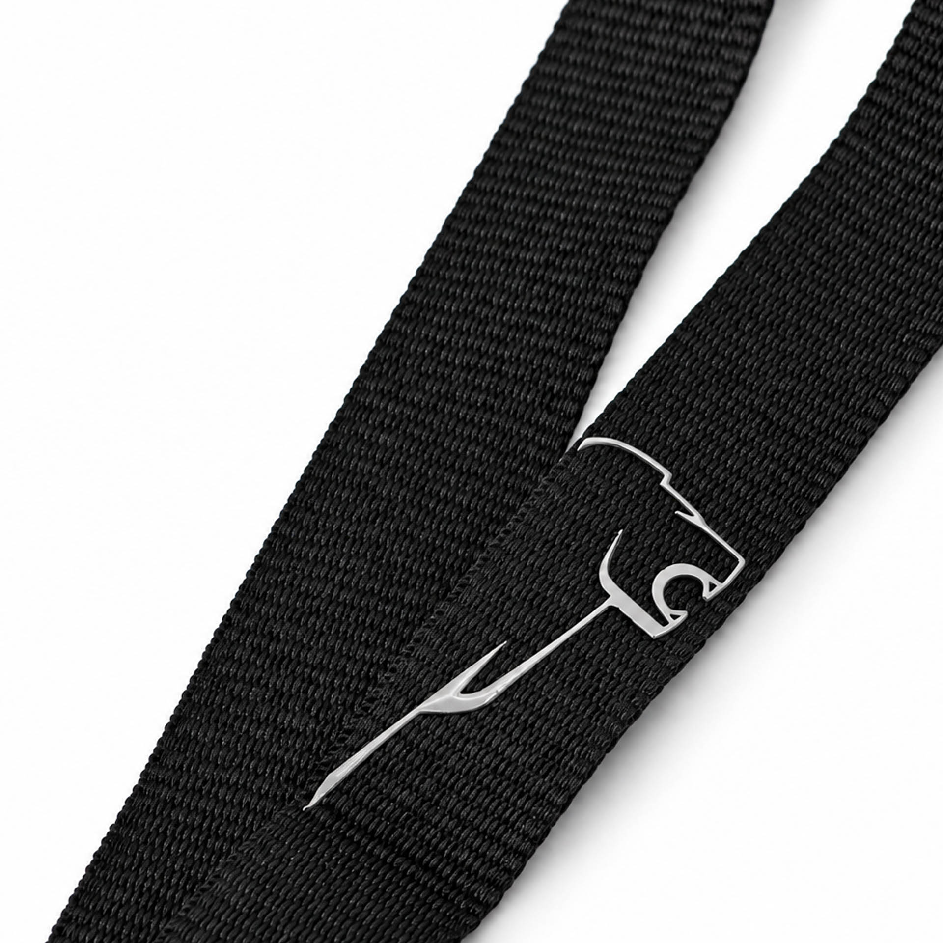 Lanyard schwarz mit Metallemblem