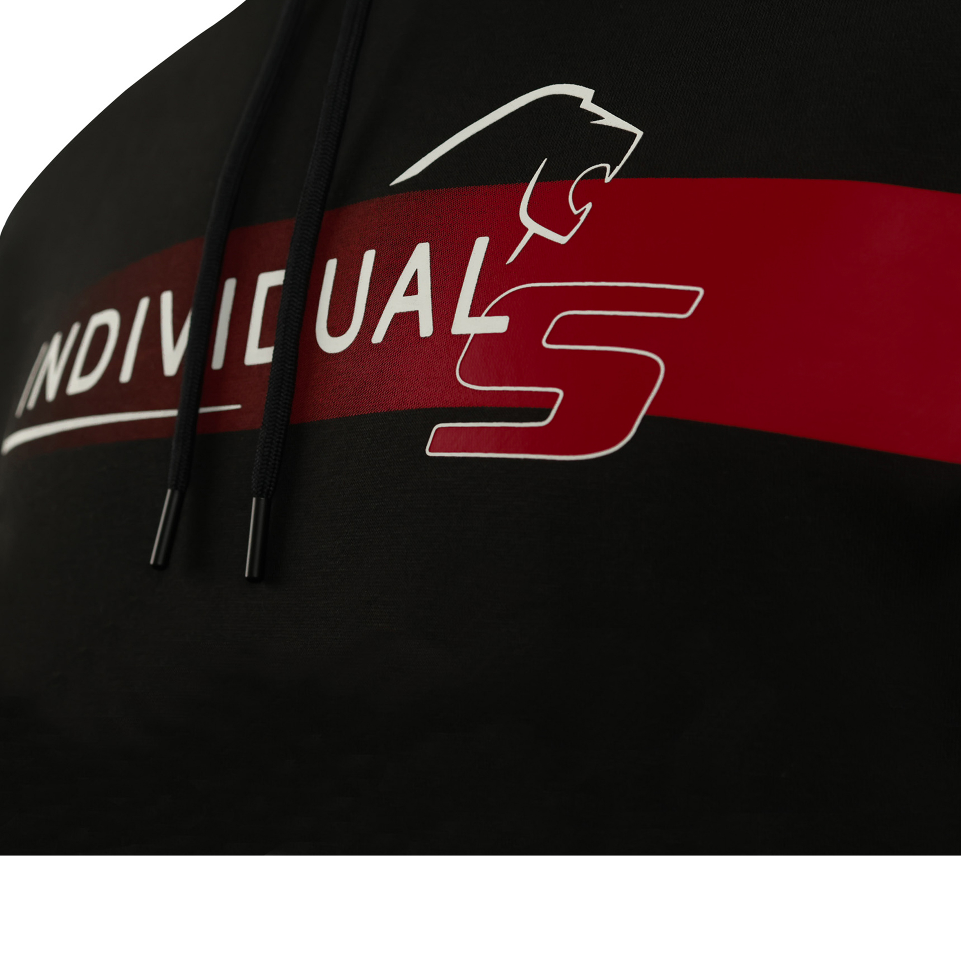 Herren Hoodie Red Black