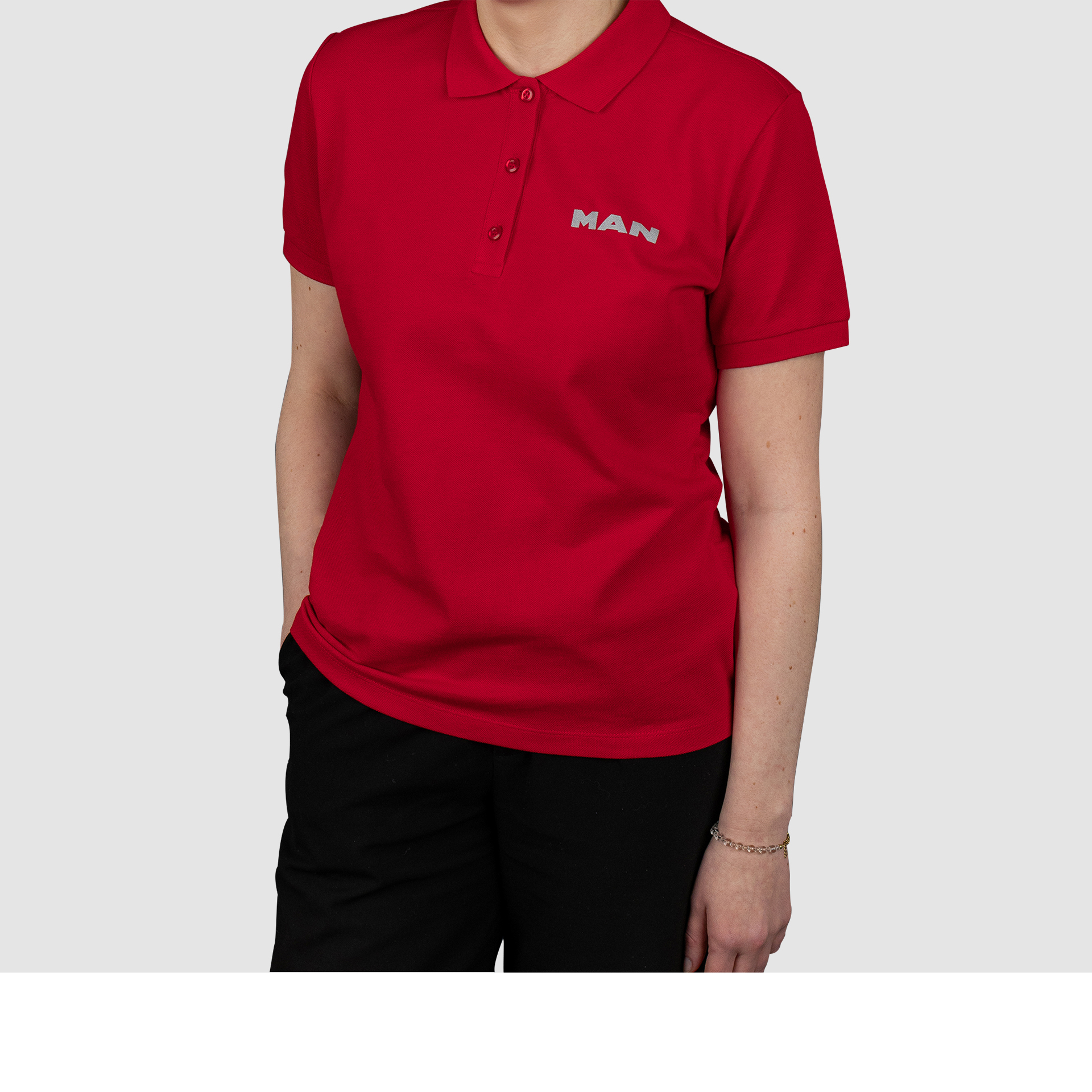Poloshirt Damen rot